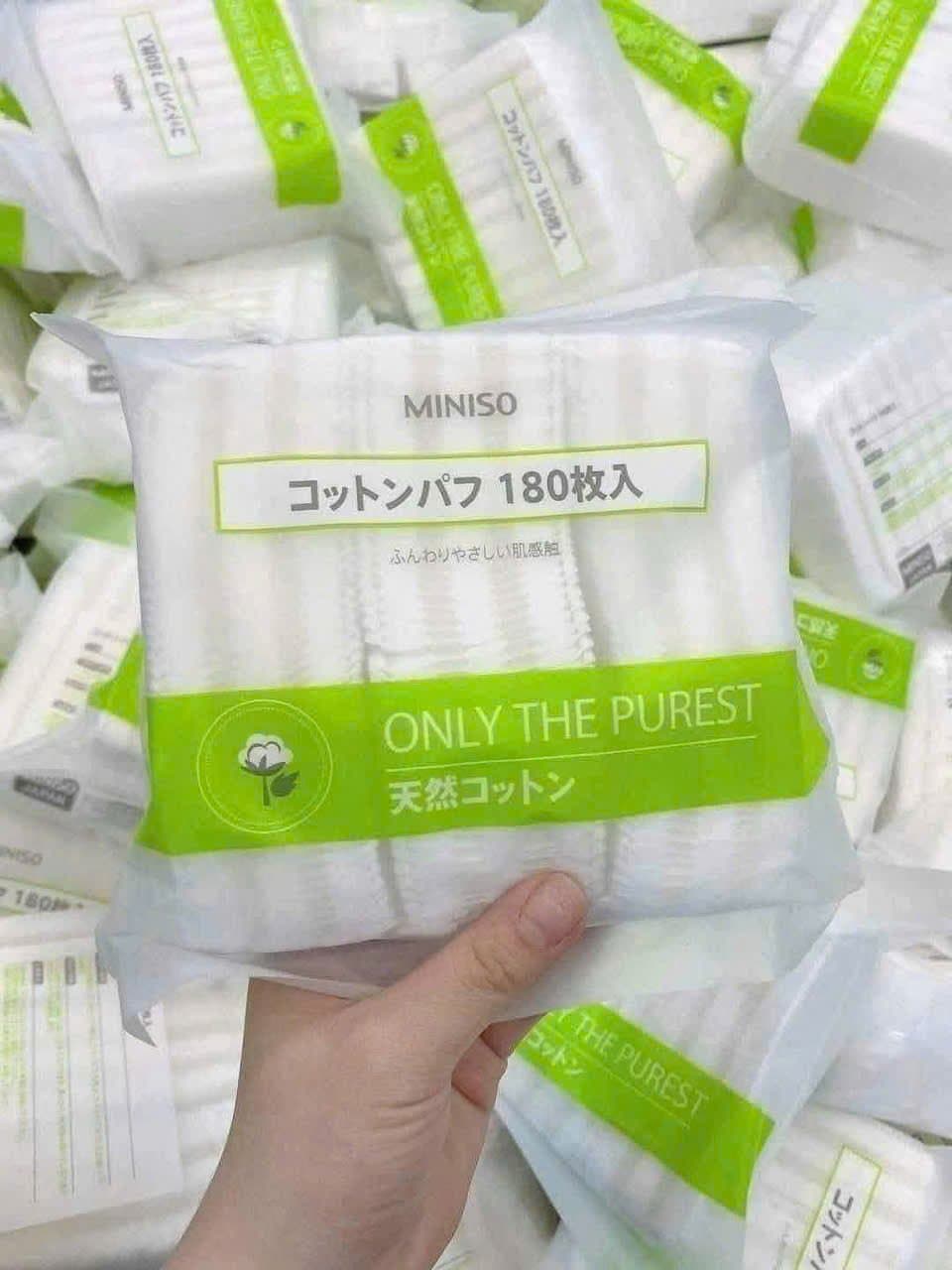 Bông Tẩy Trang Miniso (180 Miếng)