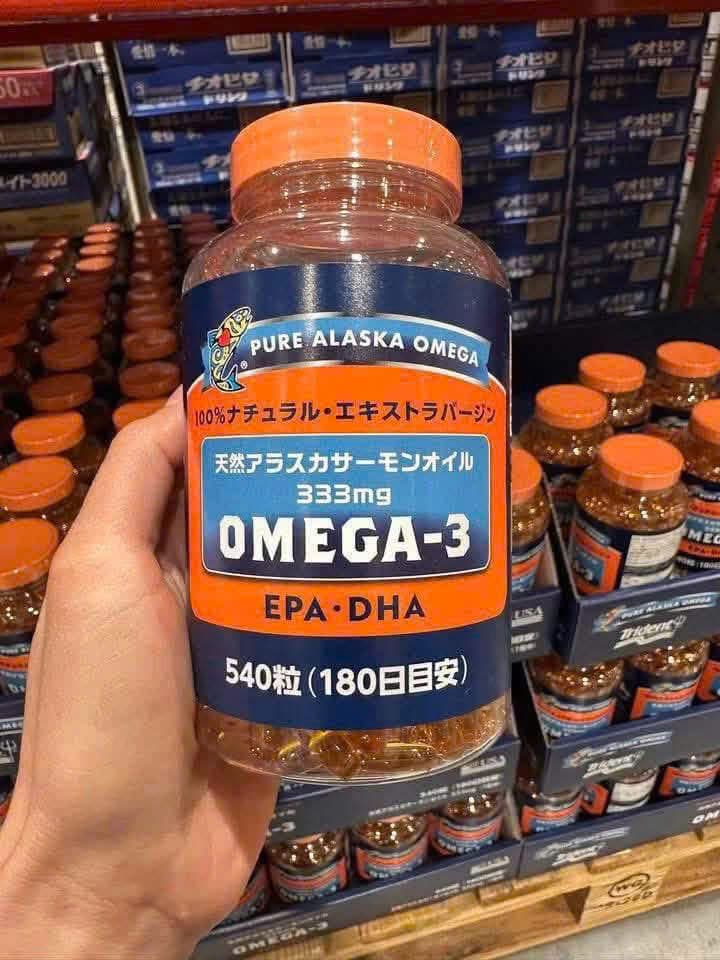 Dầu Cá Hồi Omega-3 Pure Alaska EPA & DHA - Nội Địa Nhật (Hộp 540 viên)