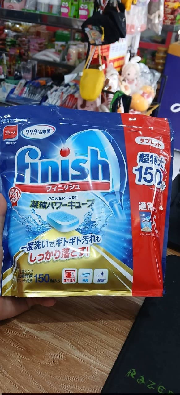 Viên Rửa Bát Finish Cho Máy Rửa Bát - Nội Địa Nhật (150 viên)